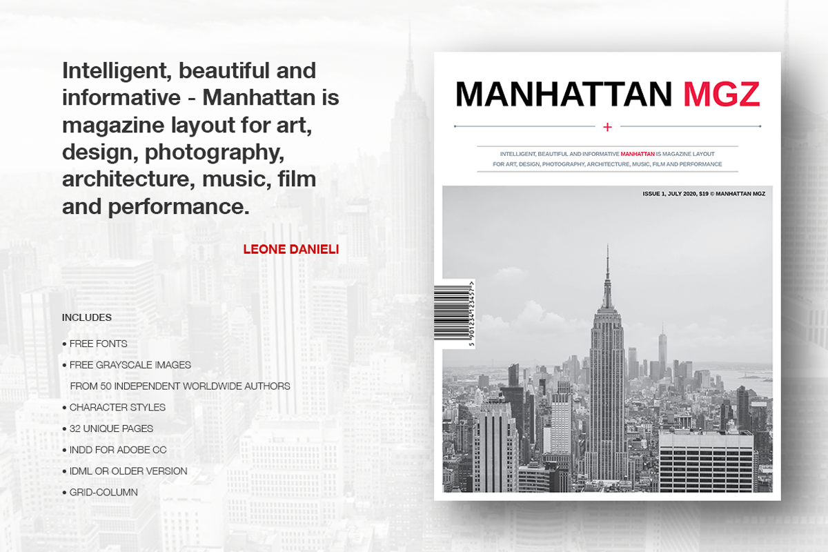 Manhattan MGZ, a Magazine Template by Boris Cupac