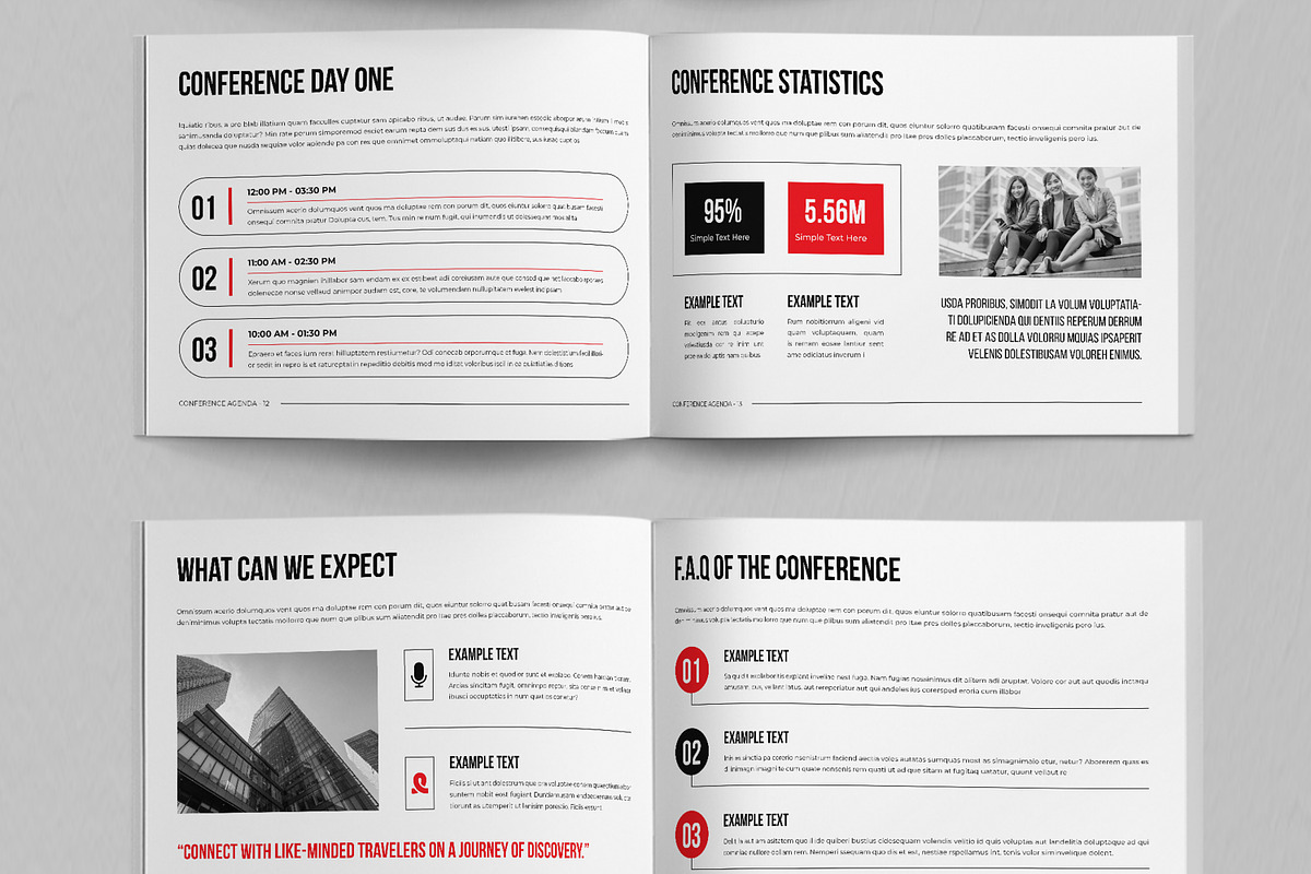Landscape Conference Agenda Layout, a Brochure Template by ContestDesign (Photo 4 of 5)