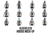 Sleeveless Hoodie Mock-Up, a Hoody Mockup by Freeman Studio (Thumbnail 2 of 17)