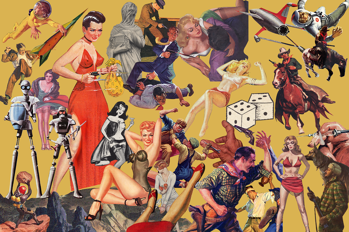 170+ Vintage Pulp Collage Elements, an Object Graphic by Lilithcollageart (Photo 6 of 10)