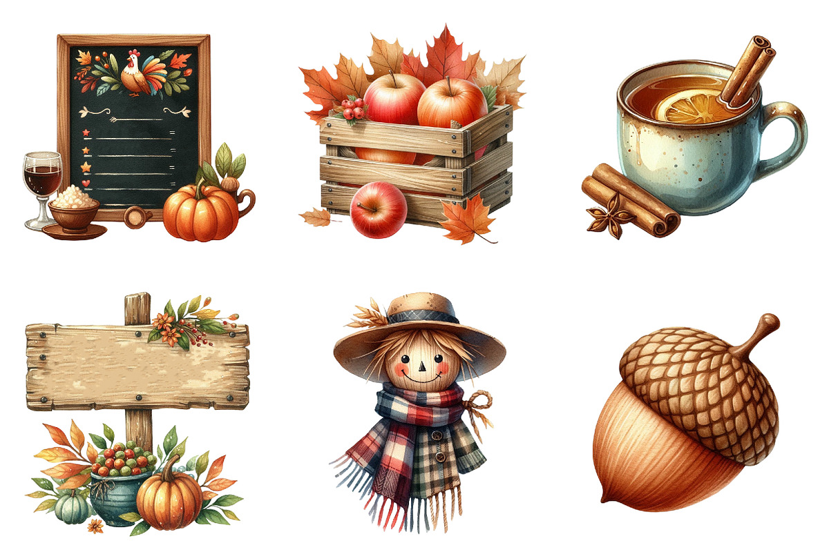 Fall and Thanksgiving Sublimation, an Illustration by cherrydesign (Photo 5 of 5)