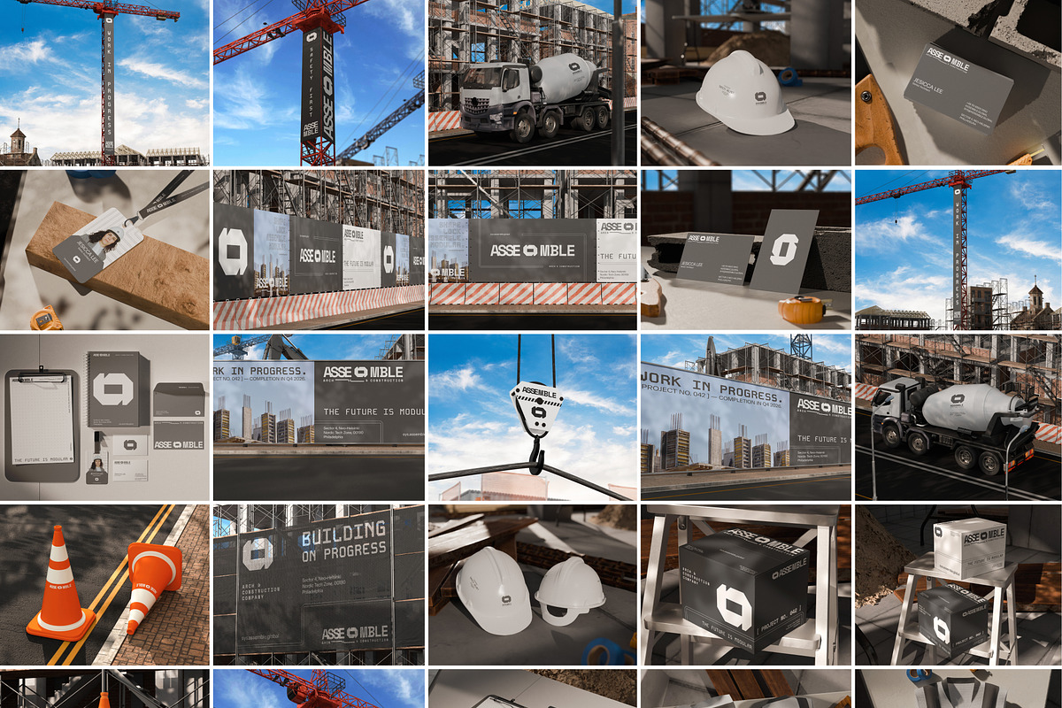30 Construction & Industrial Mockup, an Advertising Mockup by Vitora Mockup (Photo 2 of 10)