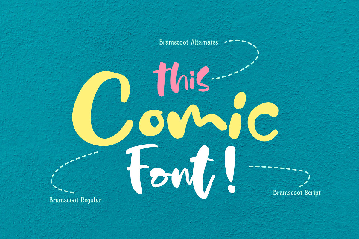 Bramscoot - modern comic, a Script Font by Olexstudio (Photo 6 of 9)