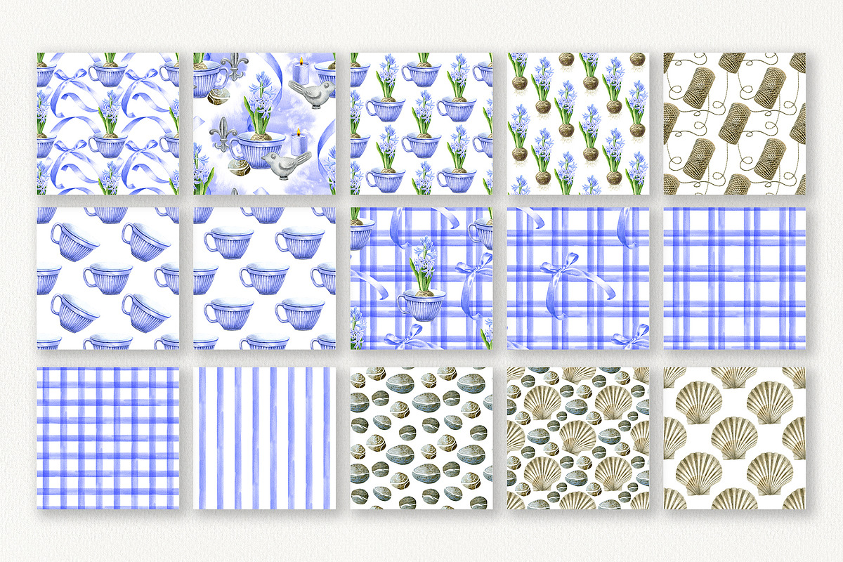 Floral Cottage Watercolor Collection, a Seasonal Illustration by YarovaArt (Photo 6 of 16)