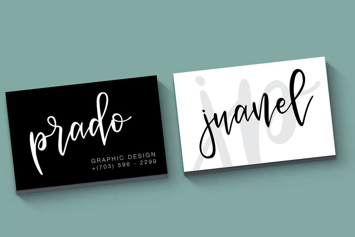 Vianette Hand Made Script Font preview 5