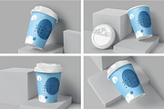 9 oz Paper Coffee Cup Mockups, a Cups & Container Mockup by megostudi0 (Thumbnail 1 of 6)