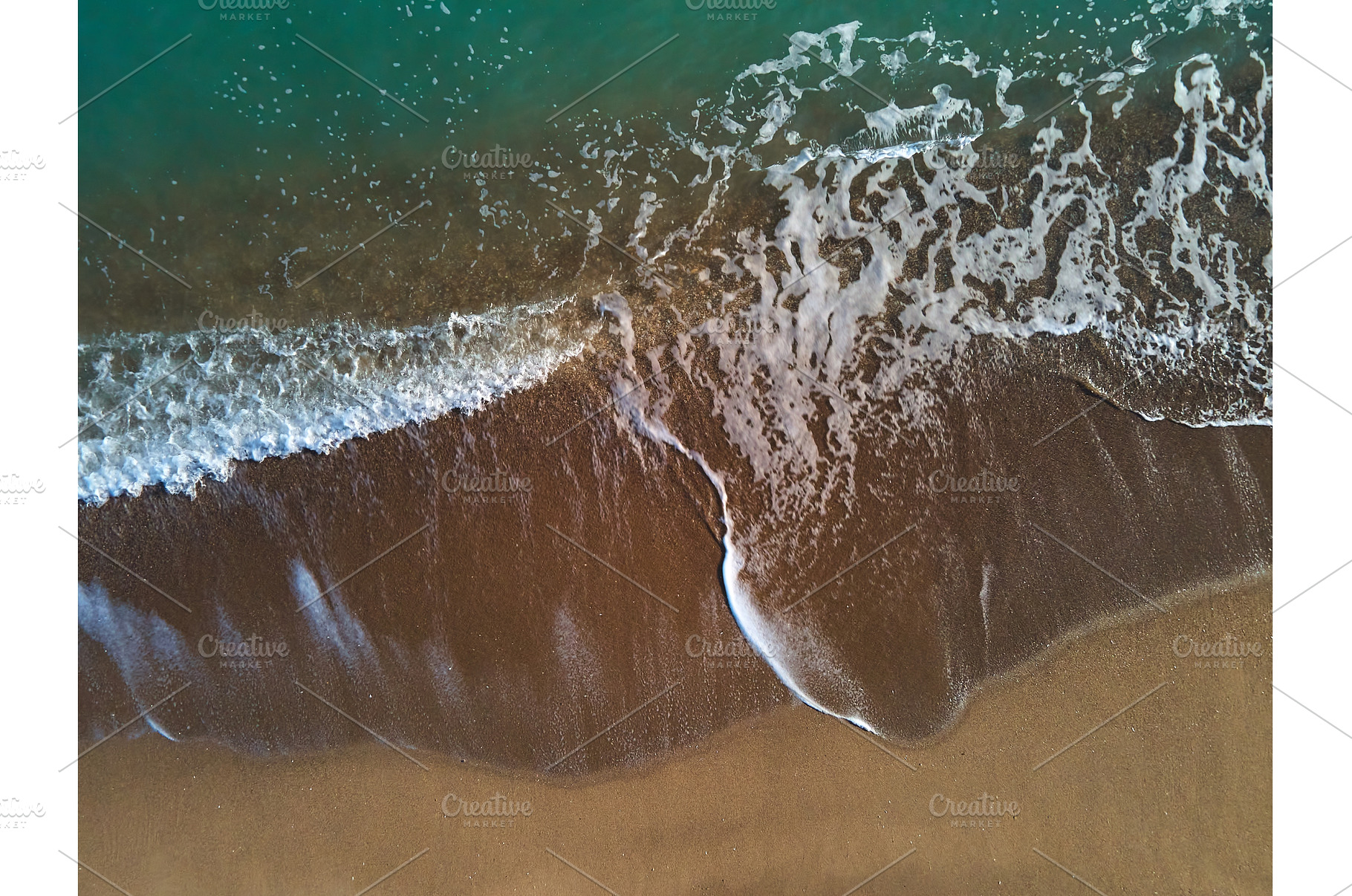 Aerial view of sandy beach and sea, a Nature Photo by IlliaBondarPhotography