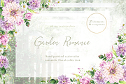 Garden Romance floral watercolor set, an Object Illustration by Tatiana Troian (Thumbnail 1 of 6)