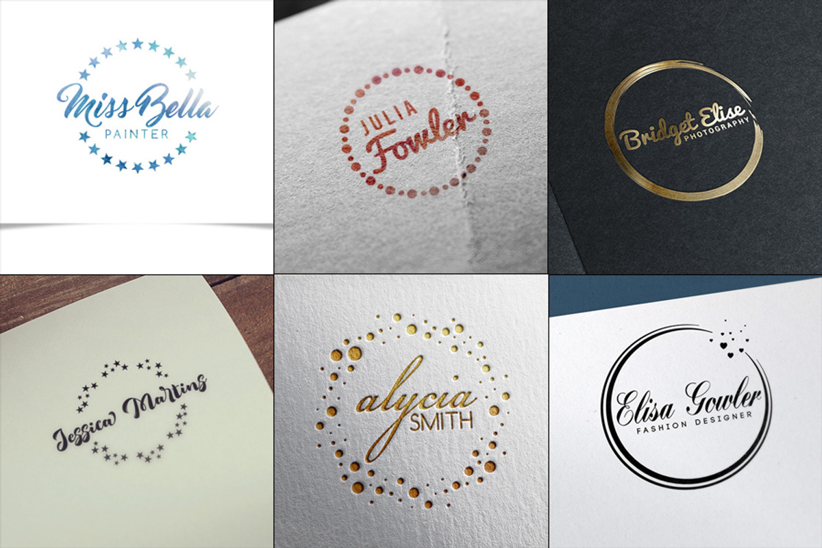 Feminine Logo Creator Kit - Circle, a Branding & Logo Template by Pulp Creative Studios (Photo 2 of 10)