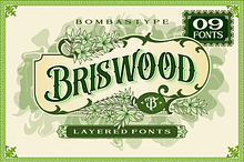 Briswood - Layered Fonts