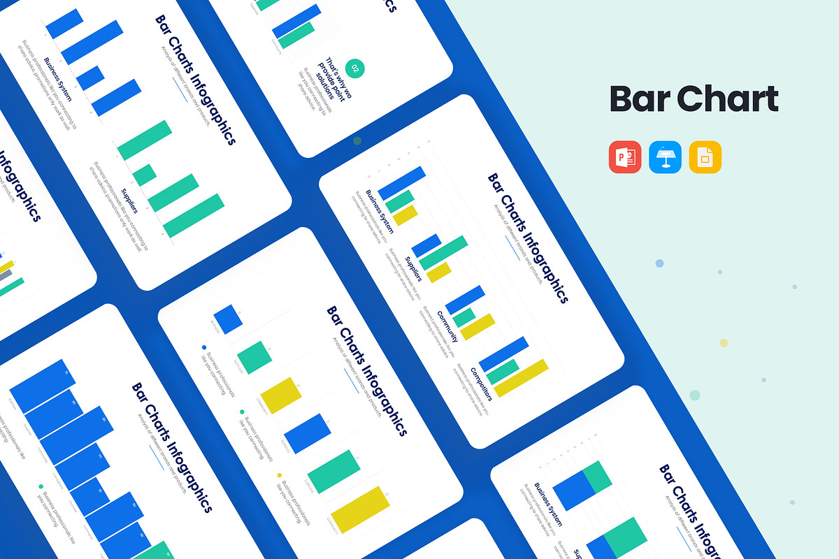 Bar Charts Infographics, a Presentation Template by slidequest (Photo 1 of 6)
