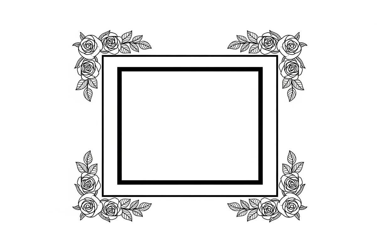 Floral Decorative Frame Vector Bundl, an Illustration by musafir_fashion (Photo 41 of 51)