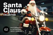 Santa Claus. 62 images, a Holiday Photo by Handmadefont (Thumbnail 1 of 15)