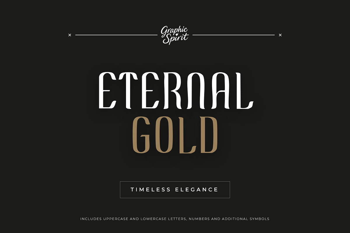 Eternal Gold Decorative Font, a Handwritten Font by Graphic Spirit (Photo 1 of 8)