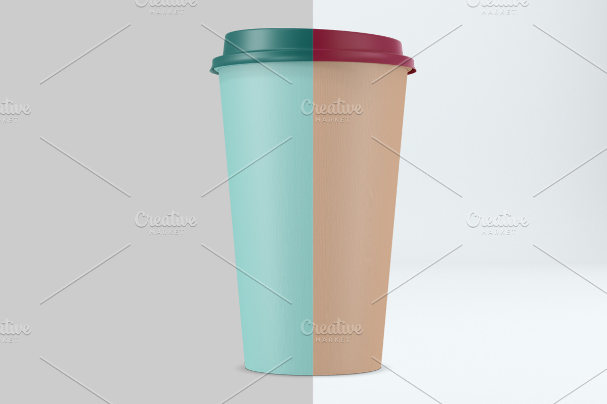 Big coffee cup mockup. PSD mockup., a Cups & Container Mockup by NatalyaZelenova (Photo 4 of 7)