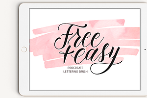 Free+Easy Procreate Lettering Brush