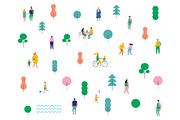 People crowd vector set, a Person Illustration by Vector_Art (Thumbnail 8 of 8)