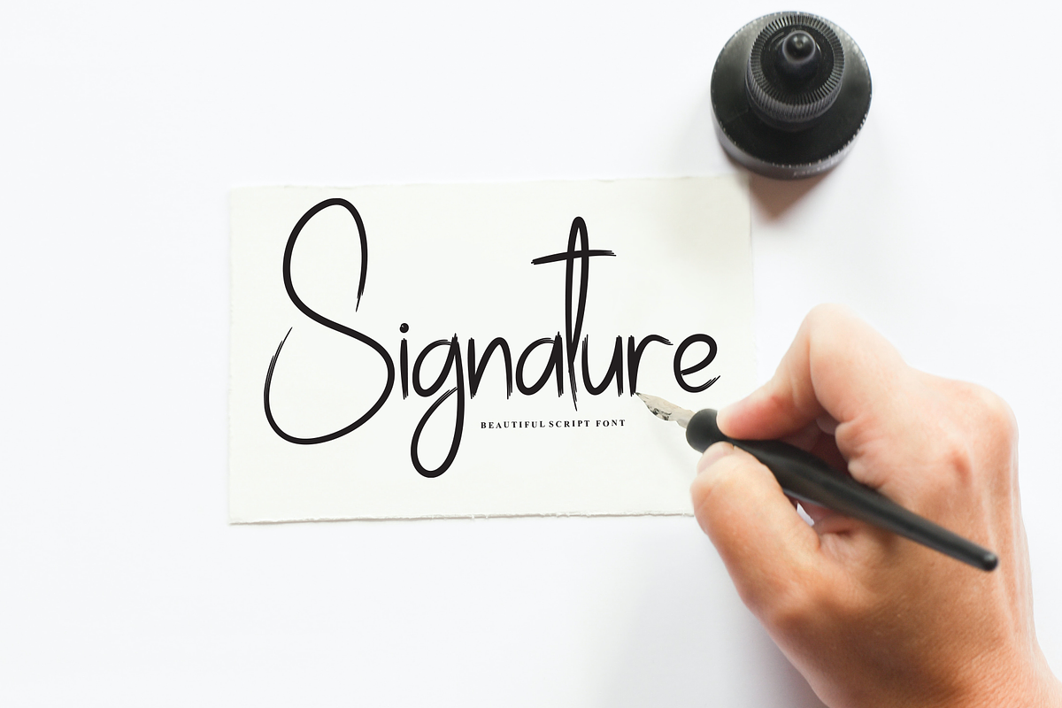 Sunday Calligraphy | Script Font, a Handwritten Font by Scratchones (Photo 4 of 8)