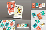 Trading Cards Mock-up, an Advertising Mockup by zippypixelstudio (Thumbnail 1 of 14)