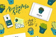 Handdrawn cactus vector set, a Pattern Graphic by ekzi.letters (Thumbnail 3 of 4)