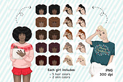 Santa Mail Girls Cliparts, a Person Illustration by GlamArtZhanna (Thumbnail 2 of 4)