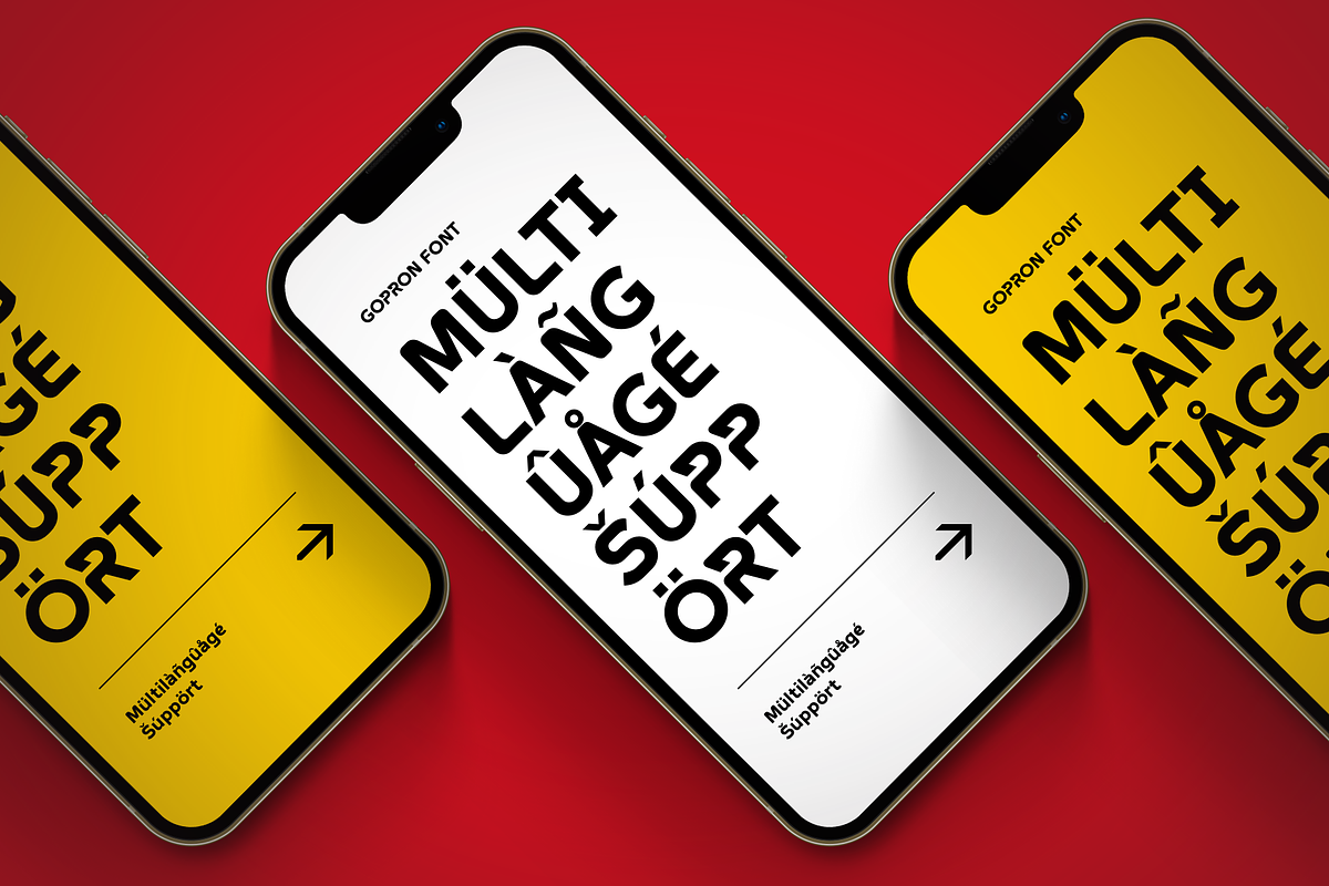 Gopron - Modern Sporty Font, a Sans Serif Font by Sronstudio (Photo 15 of 18)