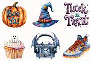 Nostalgic 90s Halloween Clipart, an Illustration by OK Design (Thumbnail 5 of 5)