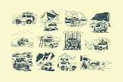 Offroad Graphic Collection, an Object Illustration by Skilline Supply Co. (Thumbnail 2 of 10)