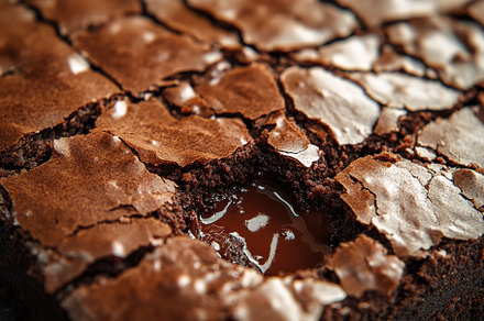 Delicious Chocolate Brownies Melted, a Background Photo by Pixeness