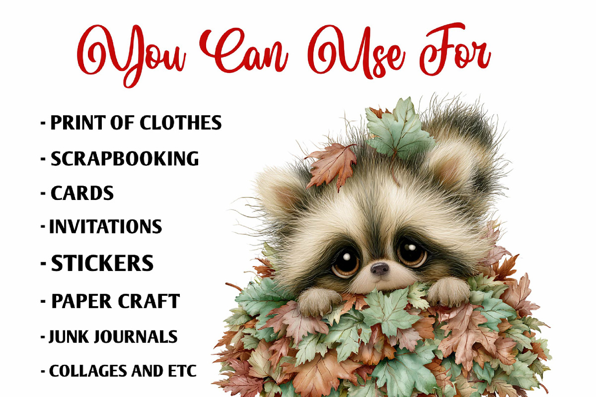 Fall Woodland Animal Clipart, a Seasonal Illustration by fashionaddict (Photo 6 of 7)