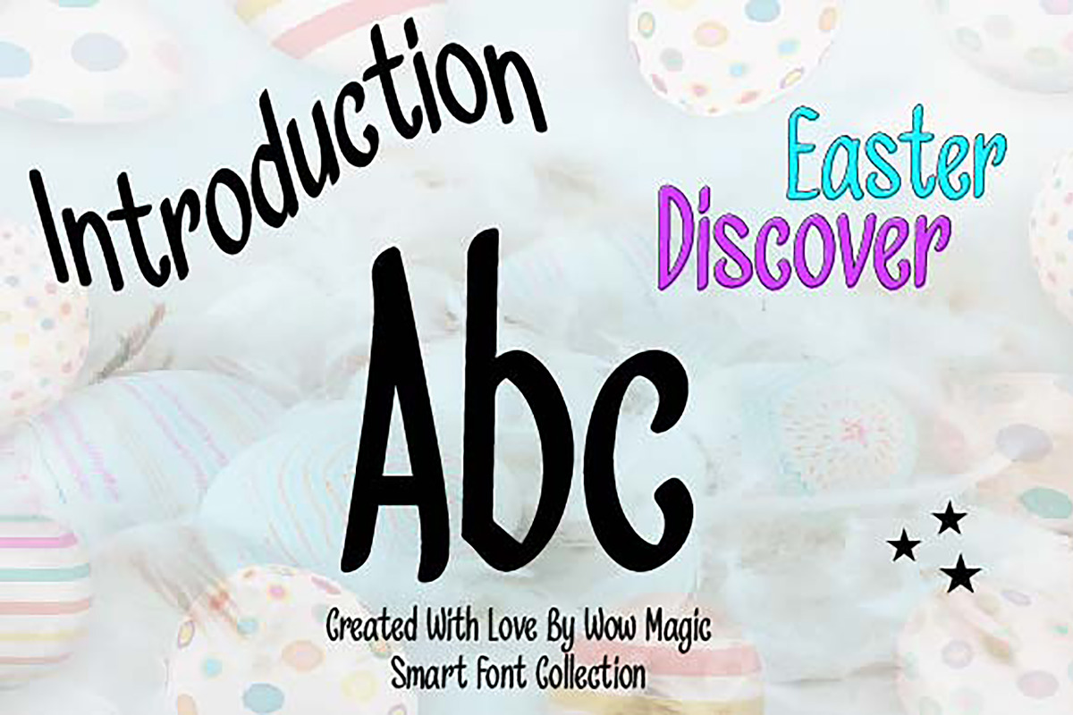Easter Discover, a Handwritten Font by Wow Magic (Photo 3 of 3)
