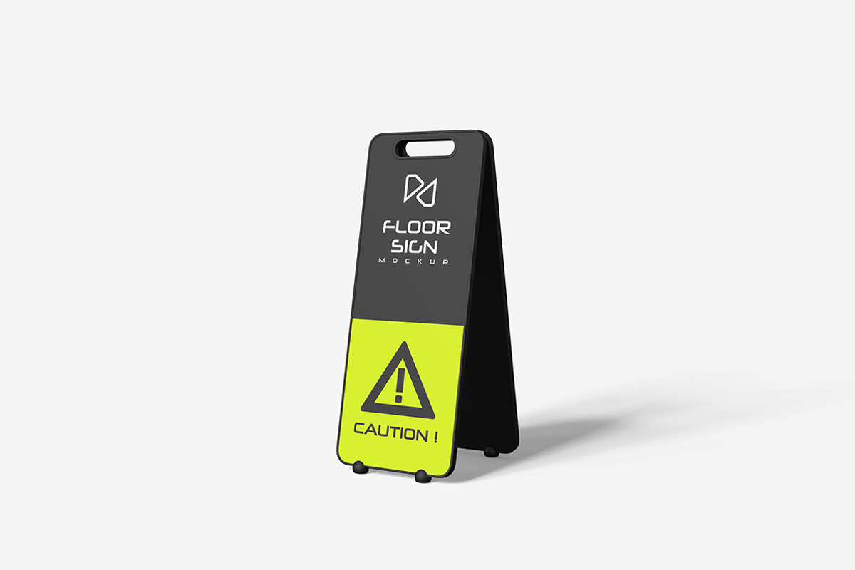 Floor Sign Mockup, a Product Mockup by MrLetters (Photo 3 of 5)