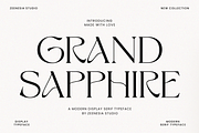 Grand Sapphire, a Serif Font by zeenesia (Thumbnail 1 of 19)