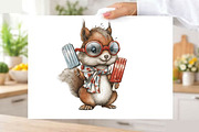 Whimsical Funny Summer Squirrel Clip, an Animal Illustration by SVGArt (Thumbnail 8 of 9)