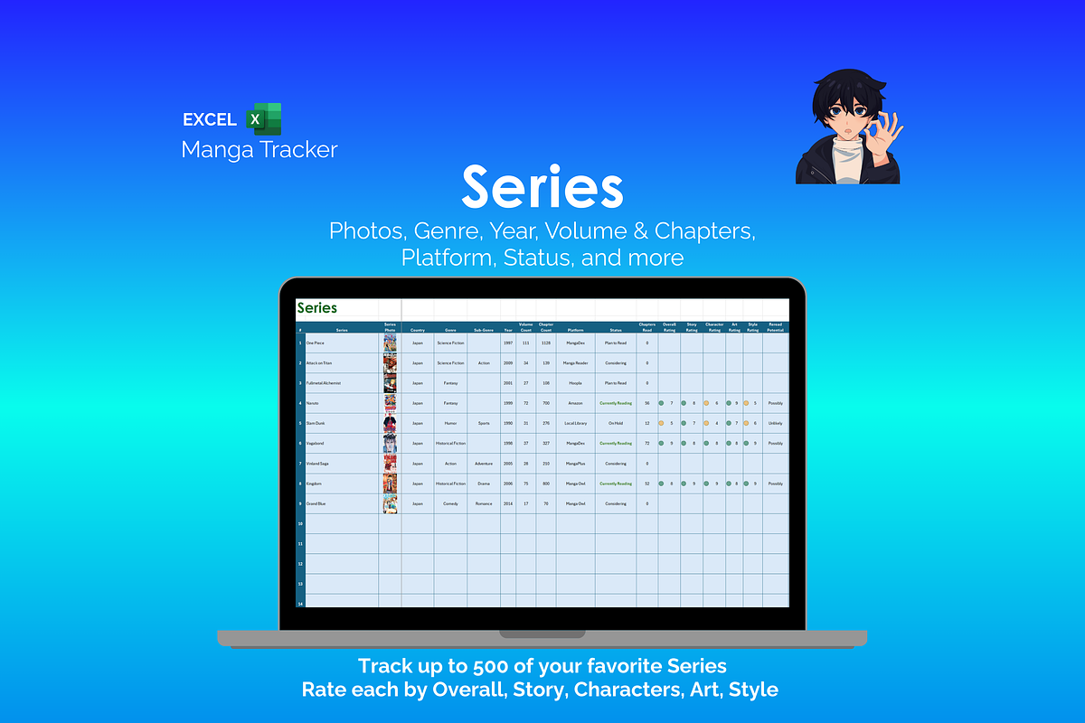 Manga Tracker preview 2