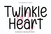 Twinkle Heart, a Script Font by FreshTypeINK (Thumbnail 1 of 8)