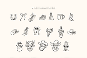 Cowboy Christmas Illustrations, a Seasonal Illustration by Kellie Lynn Media (Thumbnail 2 of 6)