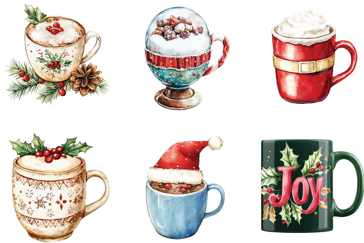 Cute Christmas Coffee Sublimation, an Illustration by CraftArtStudio (Photo 3 of 6)