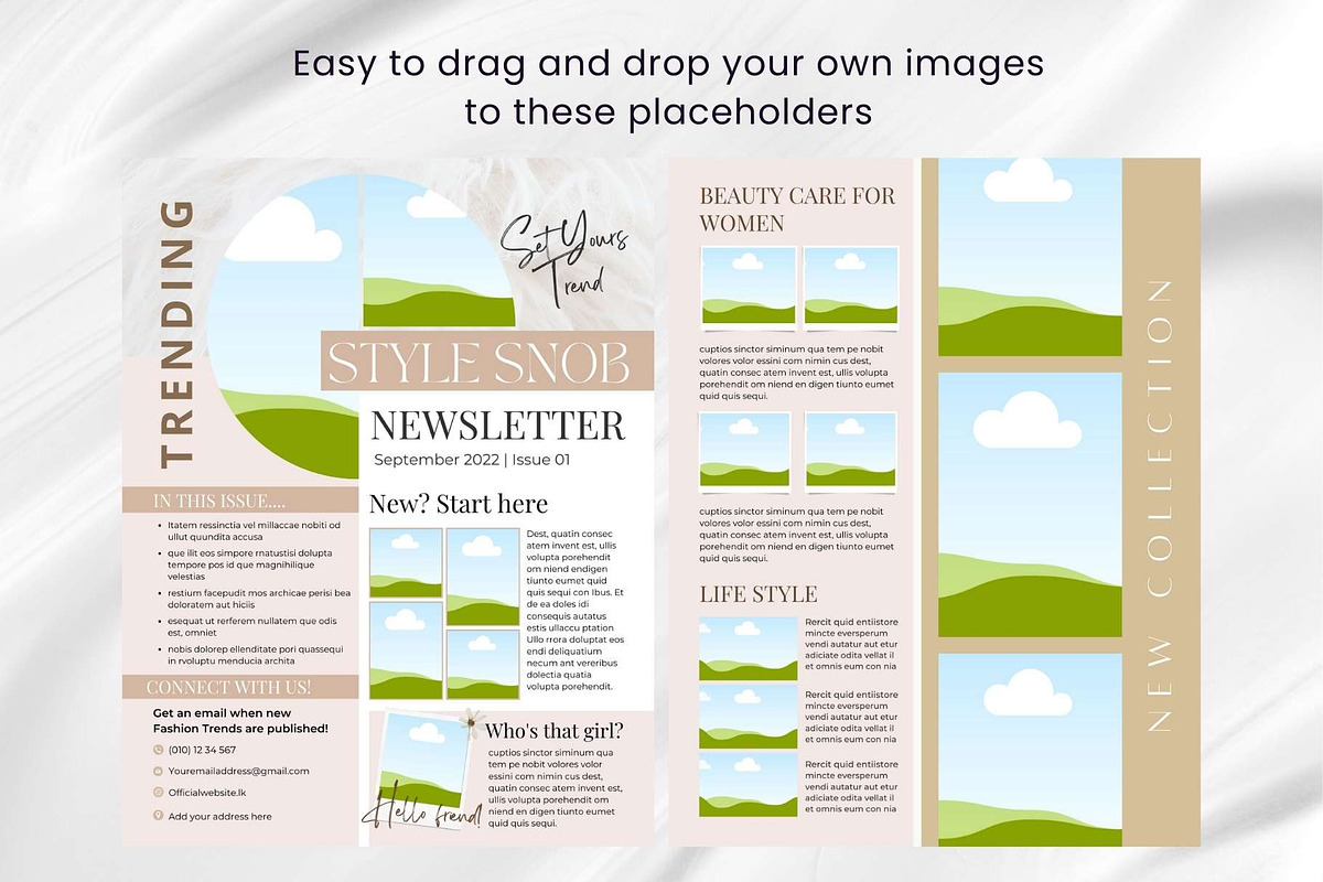 Canva Newsletter Template Fashion, an Email Template by PixelCraft (Photo 10 of 15)