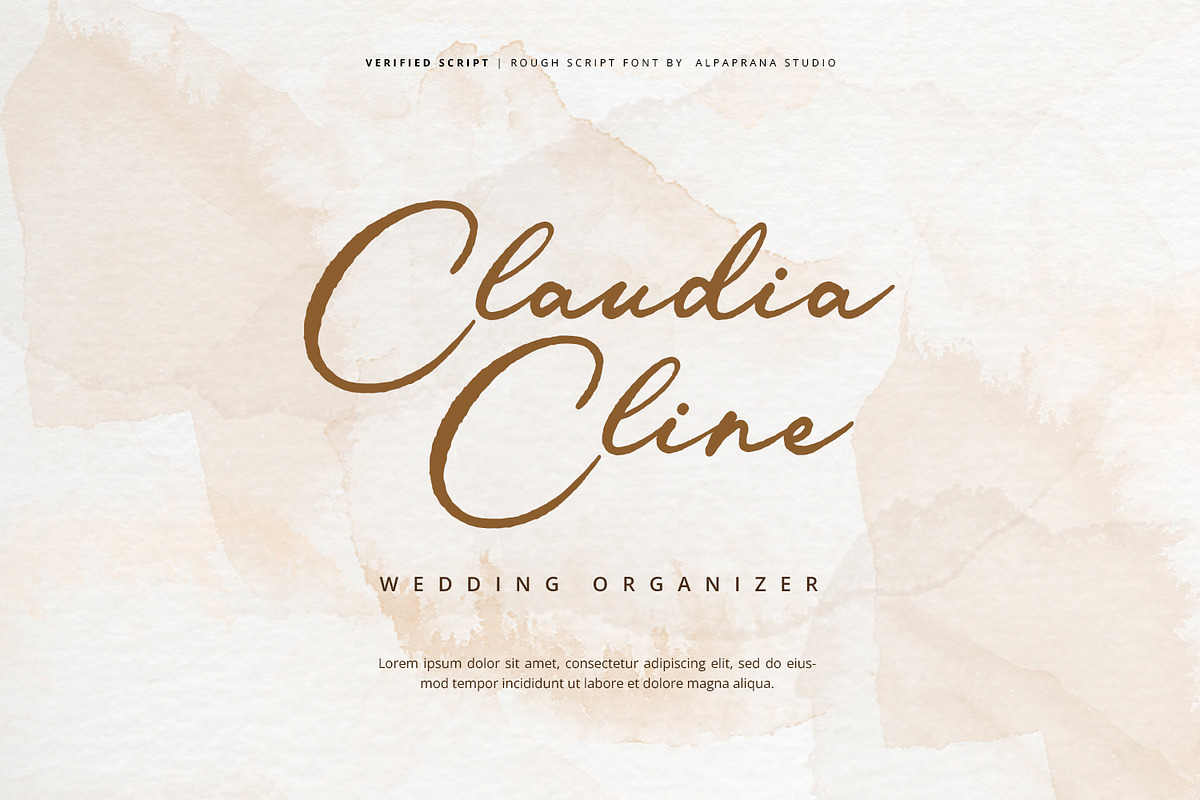 Verified Script - Rough Script Font, a Script Font by Alpaprana (Photo 3 of 16)