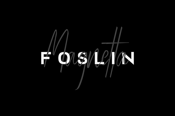 Foslin Magnetta Luxury Font Duo