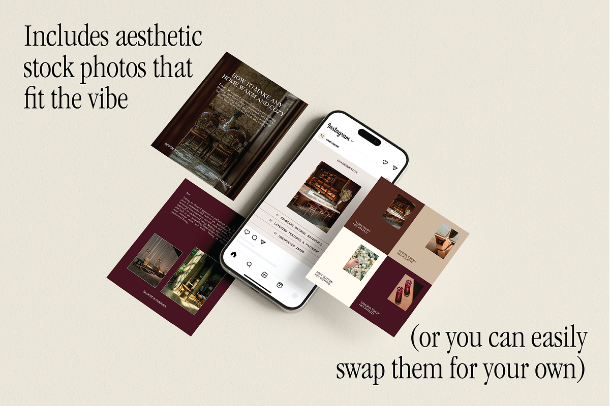 Moody Social Media Templates preview 5