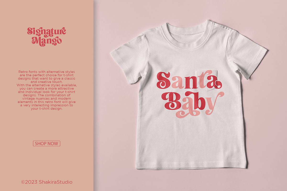 Signature Mango - Modern Retro Font, a Serif Font by Shakira Studio (Photo 7 of 18)