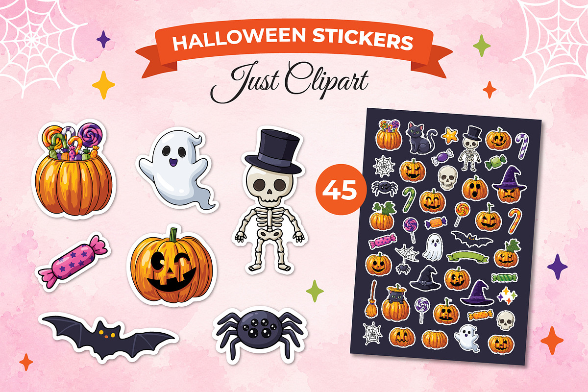 Halloween Stickers Vector, an Object Graphic by Iryna Denysova (Photo 3 of 6)