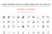 Hand drawn sketch vector icons, an Icon by Visual Generation (Thumbnail 11 of 16)