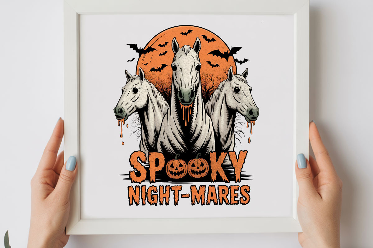 Spooky Night-Mares Horse Halloween P, a Graphic by olgasallom (Photo 2 of 3)