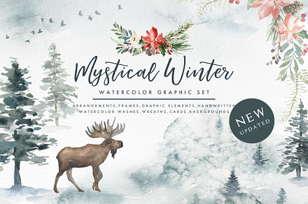Mystical Winter, an Animal Illustration by Graphic Box