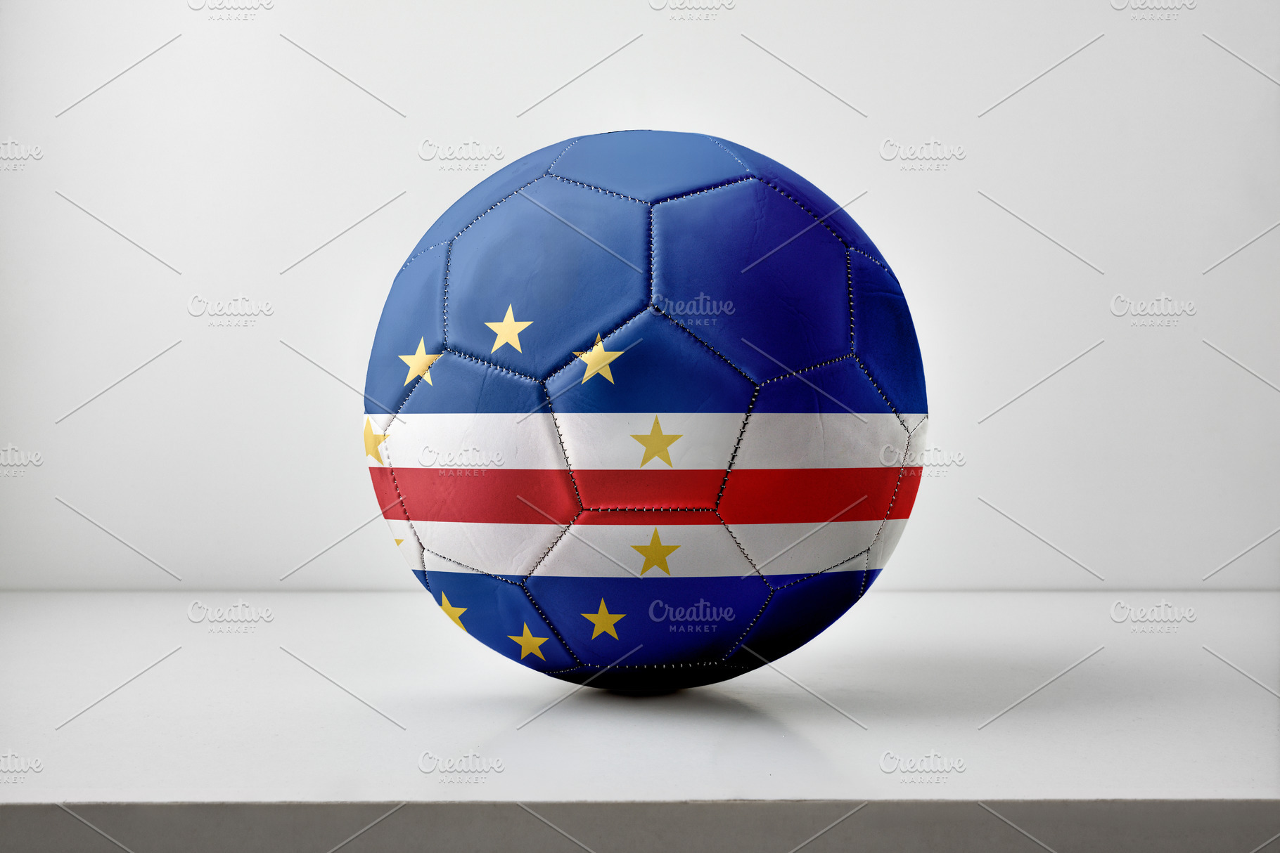 Cape Verde Flag Design Soccer Ball, a Sports & Recreation Photo by Davizro's Market