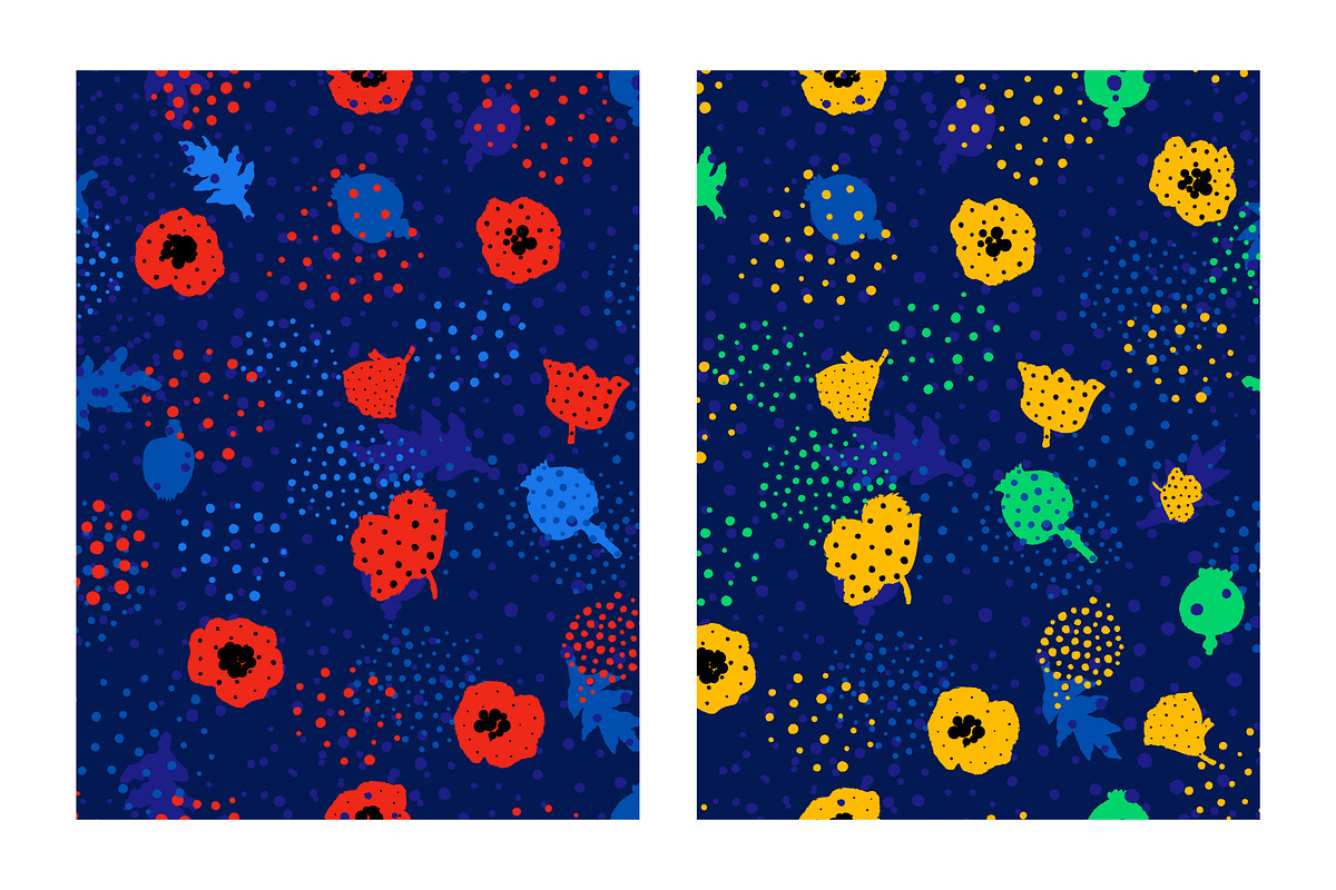 Bright floral patterns, a Pattern Graphic by Hellgram (Photo 5 of 7)