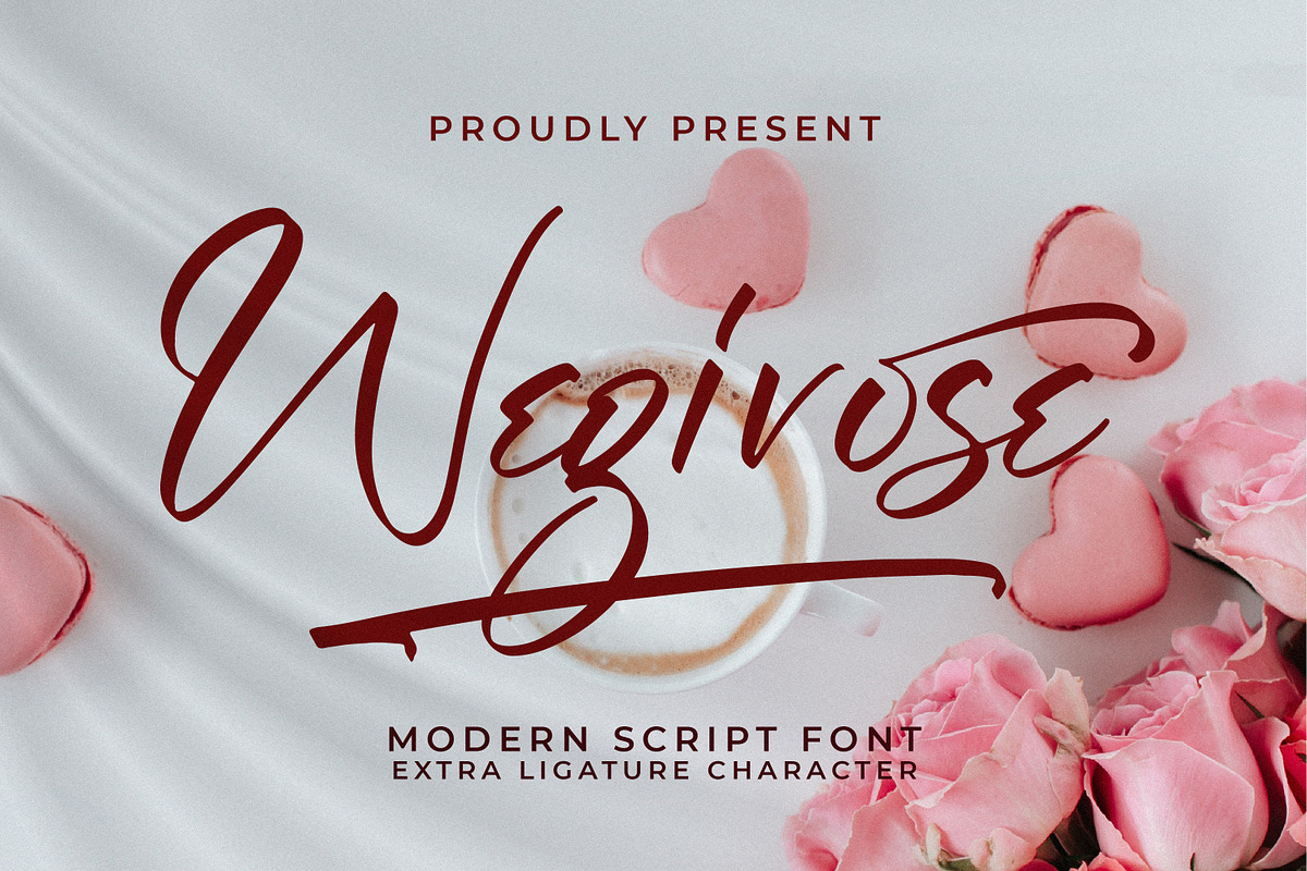 Wegirose, a Script Font by Integritype Studio (Photo 1 of 15)